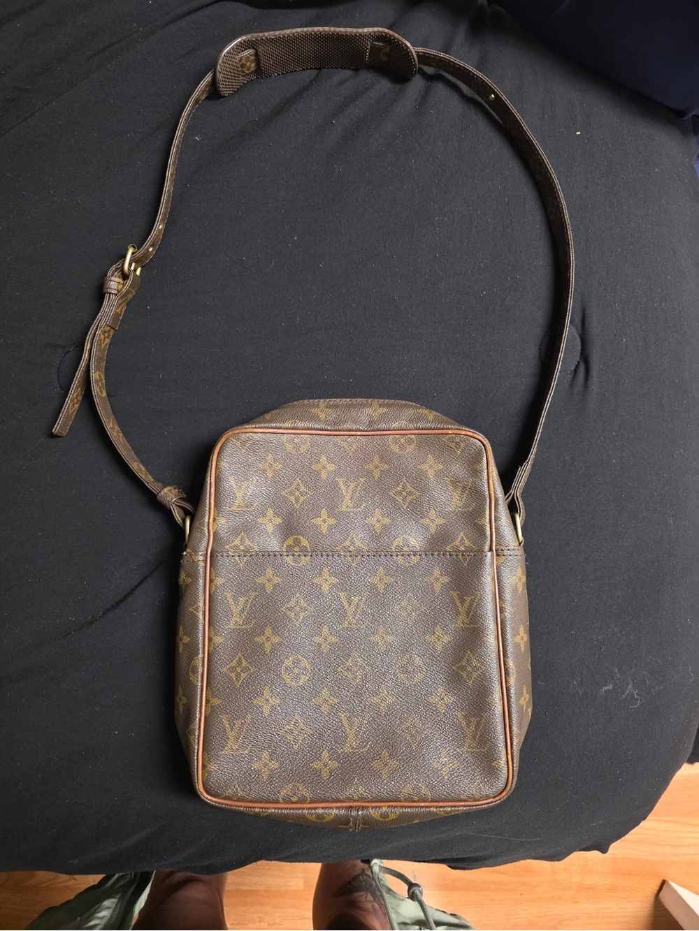 Louis Vuitton Monogram Canvas Messenger Bag in Brown and Tan